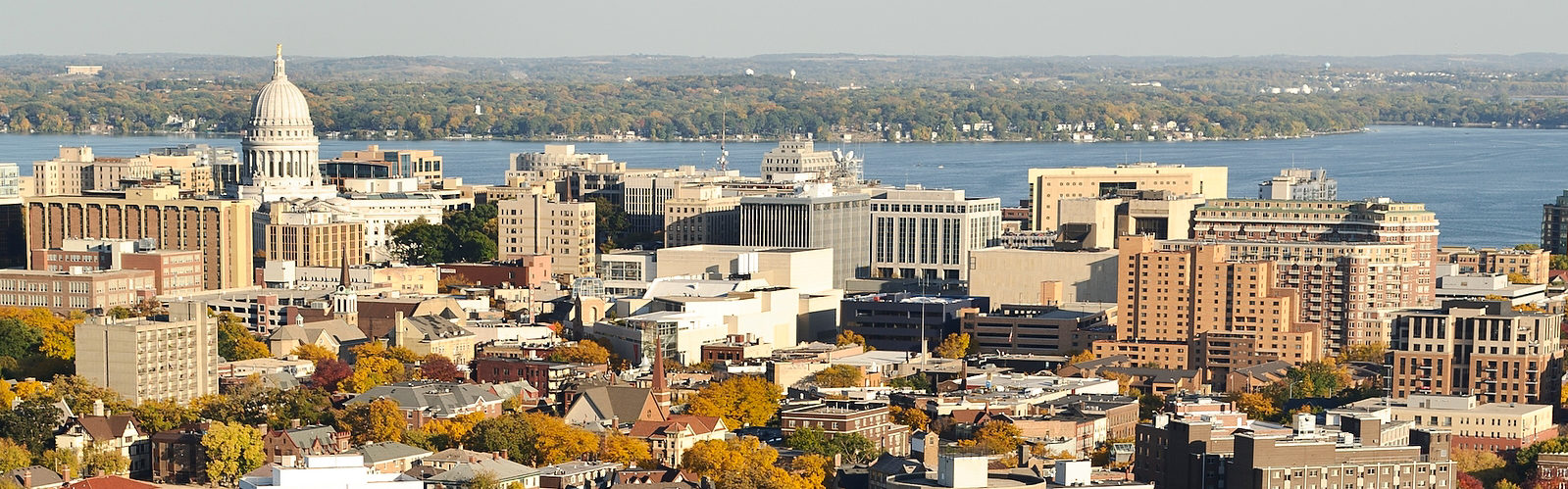 Skyline view of Madison with the Capitol