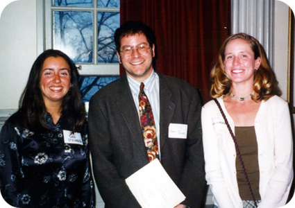 Sara Steinberg, Seth Pollak, and Alison Wismer Fries at the 1998 Hilldale Award Ceremony