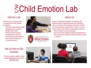 UW Child Emotion Lab Outreach Poster