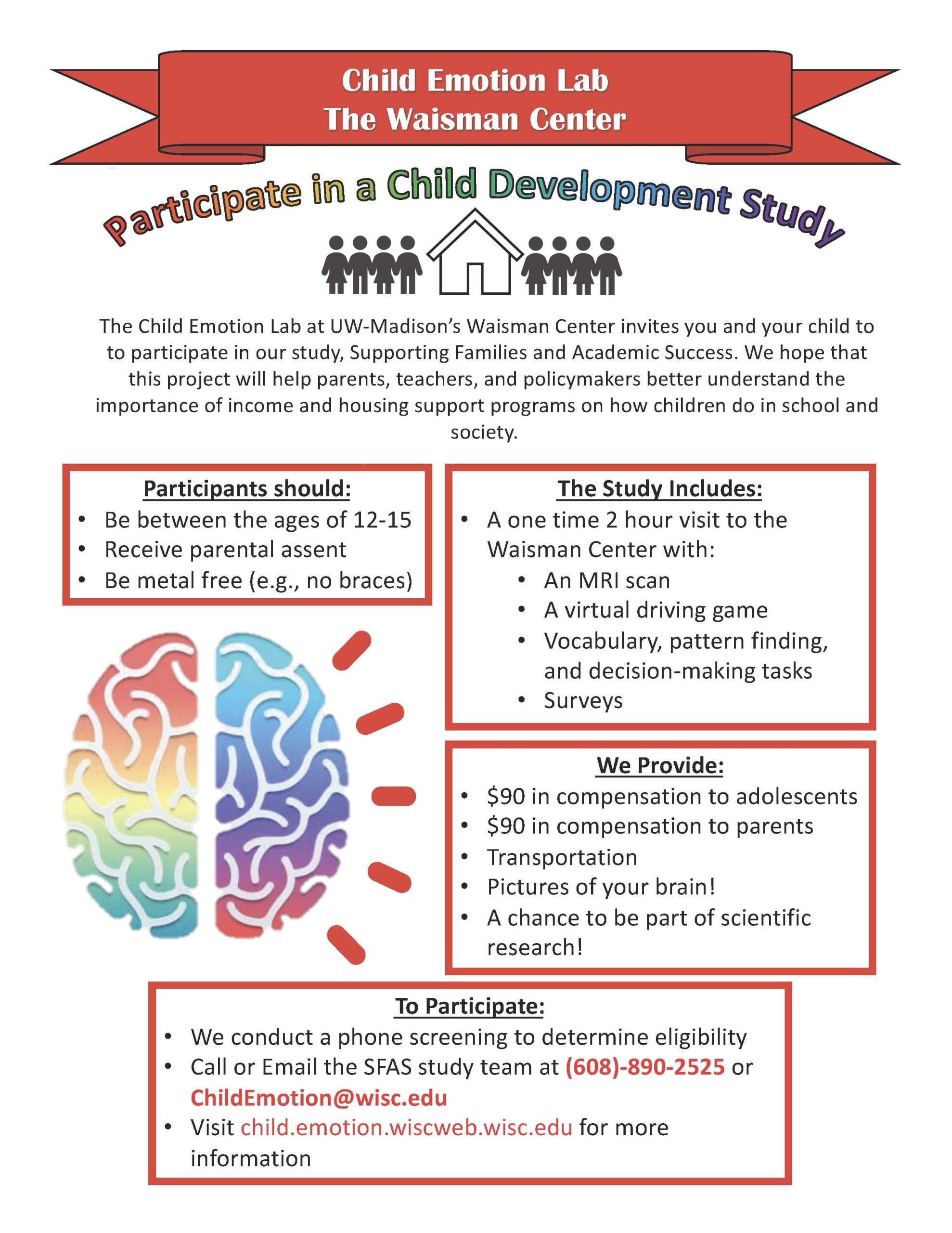 Study recruitment flyer